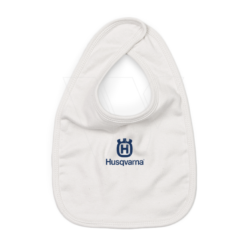 Husqvarna Baby Slabbertje Met Logo - Officieel Merchandise